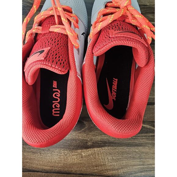 NEW Nike Womens‎ Hyperdiamond 4 Pro Softball Cleat White/Red CZ5920-600 Size 8 - Picture 15 of 16